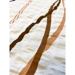 hullámos csíkos barna öko krepp