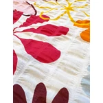 virágos piros öko krepp