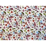 tündérek virágokkal ekrü alapon