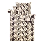 Hullámos csíkos - virágos barna