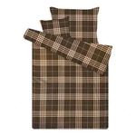 Rácsos-kockás barna