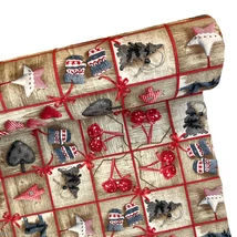 Karácsonyi méteráru 140 cm szivecskés patchwork