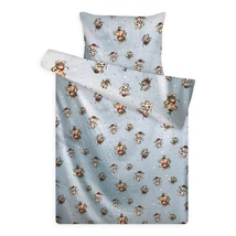 gyerek flanel ágynemű elefántos kék