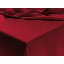 Damaszt ünnepi asztalterítő szennytaszító kikészítéssel 140x140 cm bordó