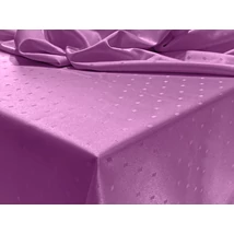 Damaszt ünnepi asztalterítő szennytaszító kikészítéssel 100x140 cm orgona lila