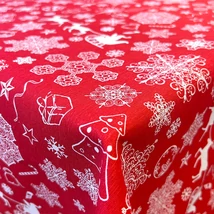 Télapó szánkója piros