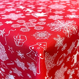 Télapó szánkója piros