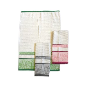 konyharuha kancsós zöld-szürke-pink