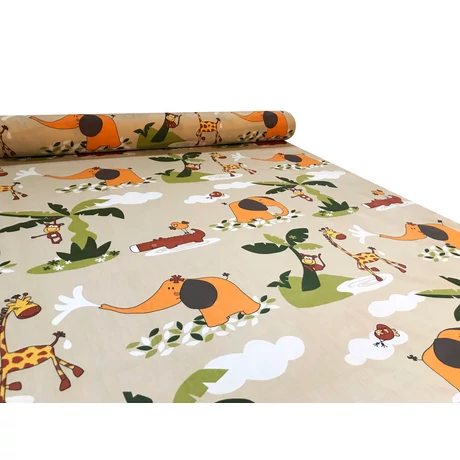 Nyomott mintás pamut-poliészter méteráru - 1020