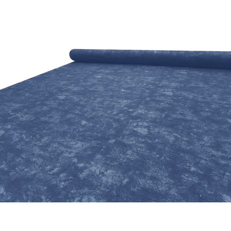 Nyomott mintás pamut-poliészter méteráru - 467 kék márványos