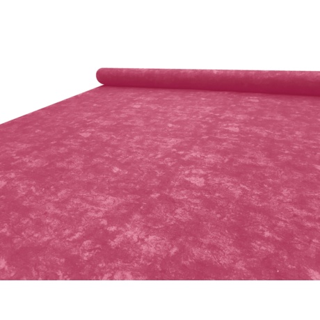 Nyomott mintás pamut-poliészter méteráru - 467 dark pink márványos