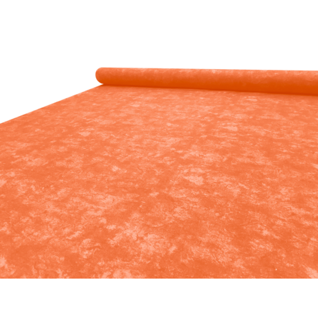 Nyomott mintás pamut-poliészter méteráru - 467 narancs márványos