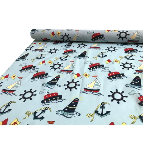 Nyomott mintás pamut-poliészter méteráru - 1145