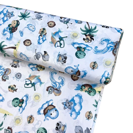 pamut - bébi teknős és pálmafa