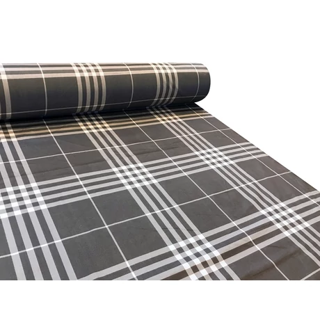 pamut-szatén méteráru 145 cm sateen 2 brown kockás