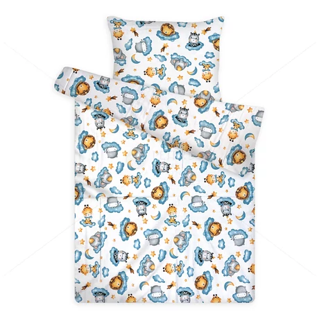 gyerek pamut ágynemű oroszlán és víziló