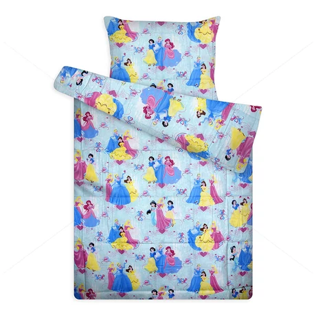 Disney ágynemű huzat garnitúra kék Hercegnők