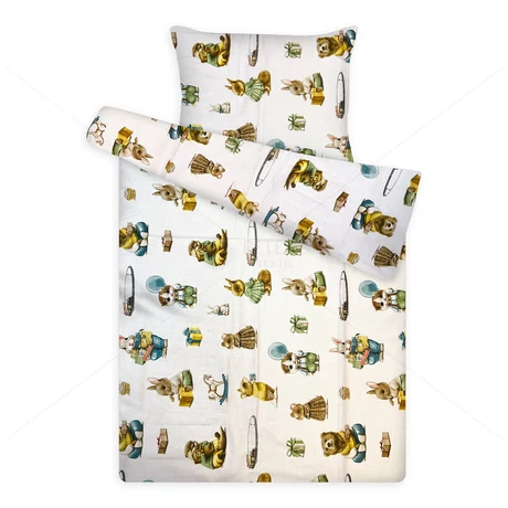 gyerek pamut ágynemű nyuszi, vidra, ajándék