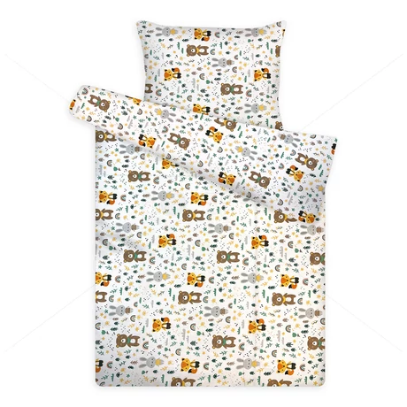 gyerek pamut ágynemű mackók, rókák