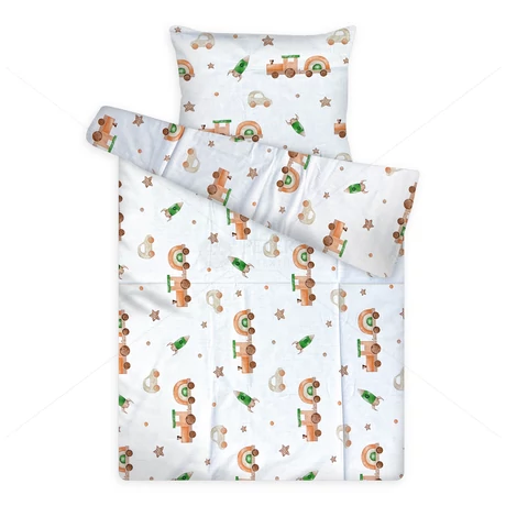 gyerek pamut ágynemű fa játékok