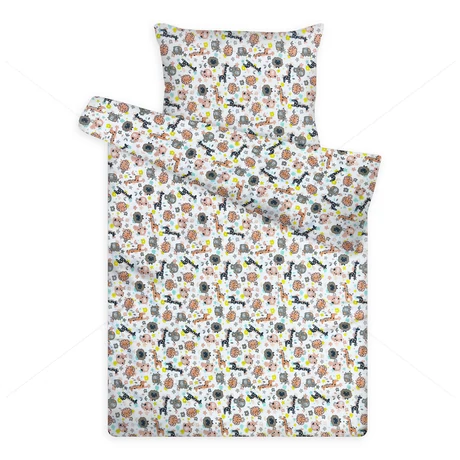 gyerek pamut ágynemű déli állatok