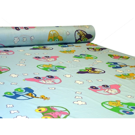 Nyomott mintás 100% pamut méteráru 670 blue