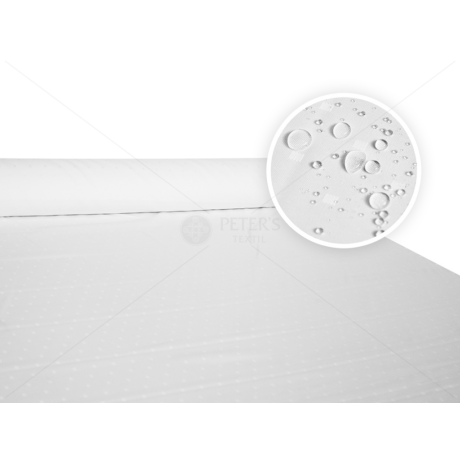 Mikroszálas szennyeleresztő damaszt PÖTYI fehér 160 cm