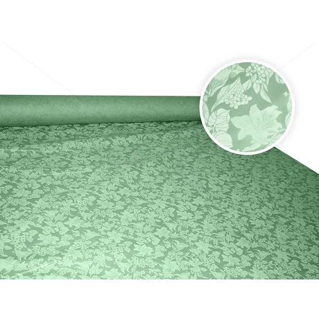 Liliom selyemangin - zöld nyomott