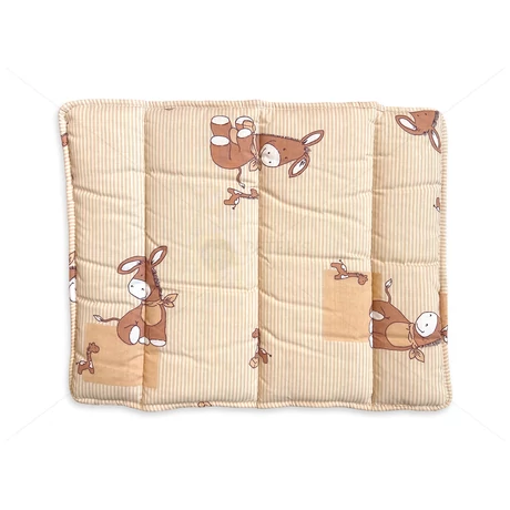 Lapospárna rózsaszín csacsis bézs mintával