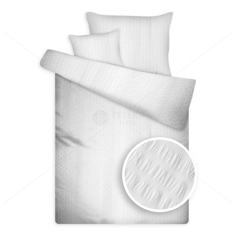 Öko krepp ágynemű fehér