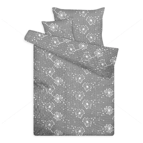 Öko krepp ágynemű pitypangos szürke