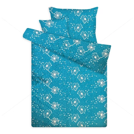 Öko krepp ágynemű pitypangos türkiz