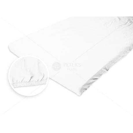 Jersey gumis lepedő 180-200x200 cm fehér