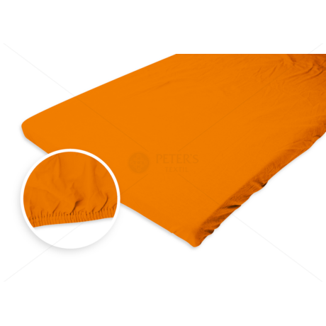 Jersey gumis lepedő 140-160x200 cm narancs