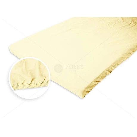 Jersey gumis lepedő 90-100x200 cm vanília