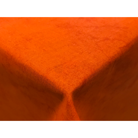 Asztalterítő nyomott mintával 140x140 cm narancs márványos