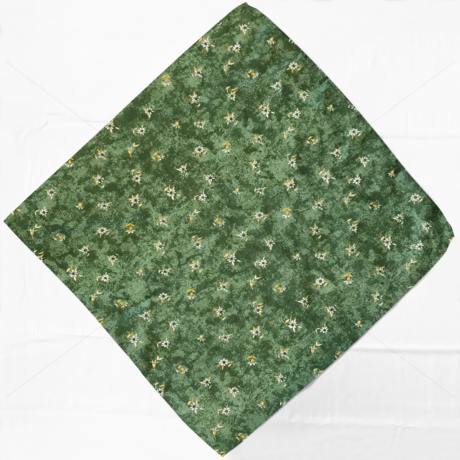 Asztalterítő napron nyomott mintával 60x60cm márvány virágos zöld