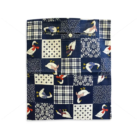 Óvodai ruhazsák 37x46cm patchwork libás sötét kék 1
