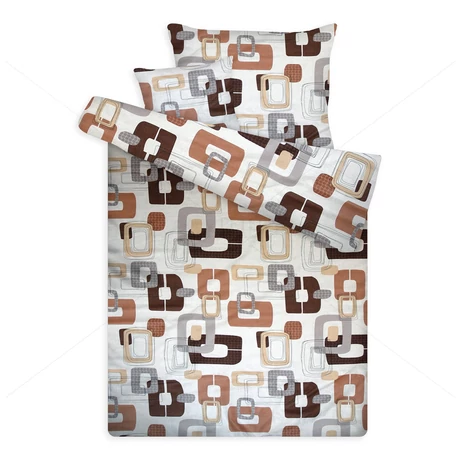 pamut szatén ágynemű keretes 1114 beige