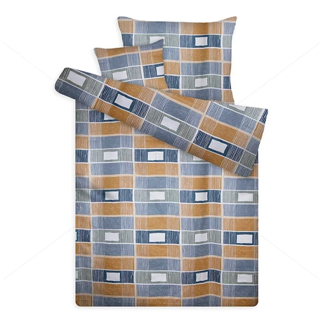 pamut szatén ágynemű téglás